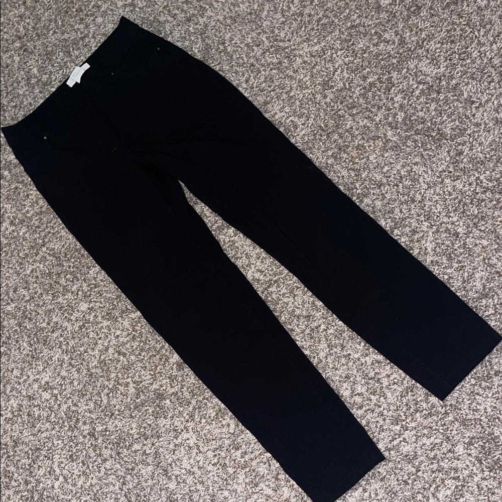 89th & Madison stretchy black ankle pants